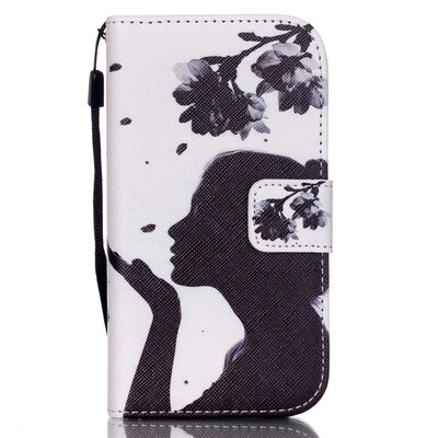 

Girl Design PU Leather Flip Cover Wallet Card Holder Case for SAMSUNG G360