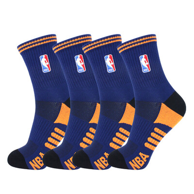 

NBA sports socks men&39s towel at the end of the bottom of the dark color of the business basketball socks 2 pairs of mixed color uniform