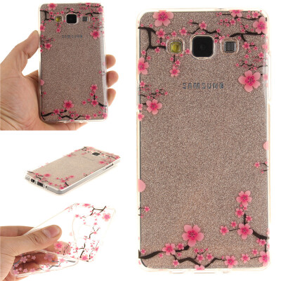 

Up and down plum blossom Pattern Soft Thin TPU Rubber Silicone Gel Case Cover for SAMSUNG GALAXY A5