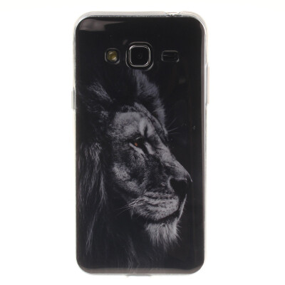 

Black lion Pattern Soft Thin TPU Rubber Silicone Gel Case Cover for SAMSUNG GALAXY J3Galaxy J3 2016 SM-J320