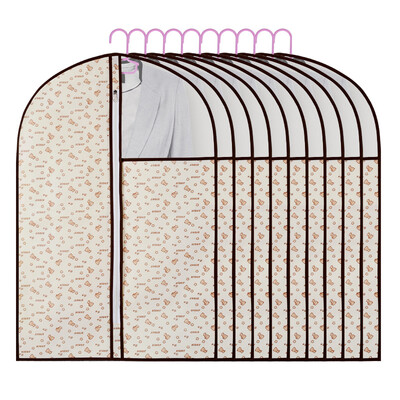 

Baicaoyuan clothes dust cover semi-visible storage bag sorting bag suit dust bag medium 10 pack