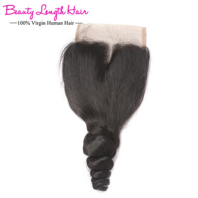 

Beauty Length Hair Malaysian Virgin Hair Loose Wave Closure Malaysian Loose Wave Lace Closure Unprocessed Human Hair Closure