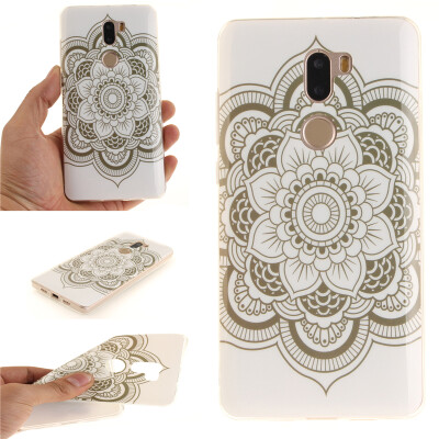 

White flowers Pattern Soft Thin TPU Rubber Silicone Gel Case Cover for XIAOMI 5S Plus