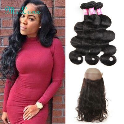 

360 Lace Frontal With Bundles Malaysian Body Wave With Closure Human Hair 3 Bundles With Frontal Closure Body Wave With Frontal