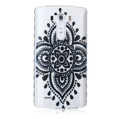 

Black Chinese knot Pattern Soft Thin TPU Rubber Silicone Gel Case Cover for LG G3