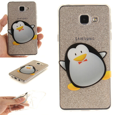 

Cartoon penguin Pattern Soft Thin TPU Rubber Silicone Gel Case Cover for SAMSUNG GALAXY A5 2016/A5100