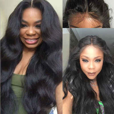 

Middle Part Lace Front Human Hair Wigs Brazilian Body Wave Human Hair Lace Front Wigs Black Women