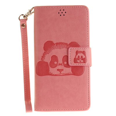 

Pink Panda Style Embossing Classic Flip Cover with Stand Function and Credit Card Slot for SONY Xperia X Performance