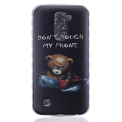 

Bear Pattern Soft Thin TPU Rubber Silicone Gel Case Cover for LG K10