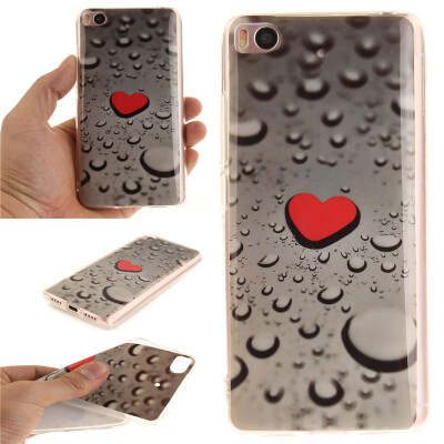 

Heart-shaped water droplets Pattern Soft Thin TPU Rubber Silicone Gel Case Cover for XIAOMI 5S