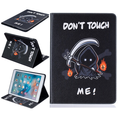 

Grim Reaper Style Embossing Classic Flip Cover with Stand Function and Credit Card Slot for iPad Pro 9.7