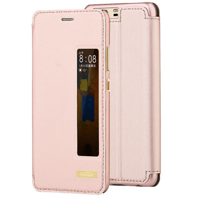 

Freeson Huawei P10 Plus Leather Sleeve Smart Sleeper Case for Windows P10plus Mobile Phone Case Rose Gold