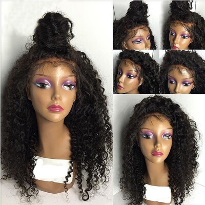 

7A Curly Lace Front Wig With Baby Hair Glueless Brazilian Lace Front Human Hair Wigs For Black Women