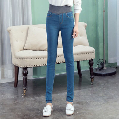 

VIVAHEART casual fashion high waist jeans loose waist cowboy pants thin section pants VWKN173342 light blue 27