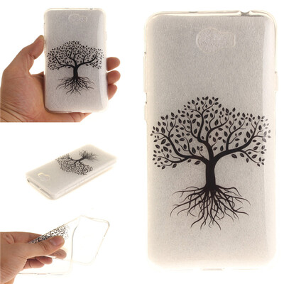 

Black tree Pattern Soft Thin TPU Rubber Silicone Gel Case Cover for Huawei Y5 II
