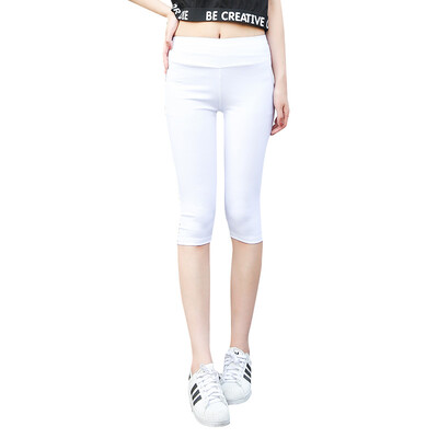 

Antarctic Nanjiren summer seven-legged pants Slim fashion trendy fashion pants thin section white  17592