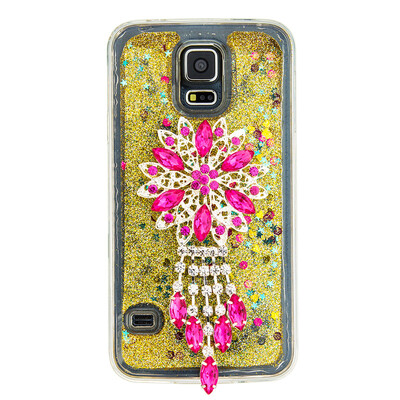 

Dynamic Quicksand Glitter Liquid Soft TPU Case Cover For SAMSUNG S5