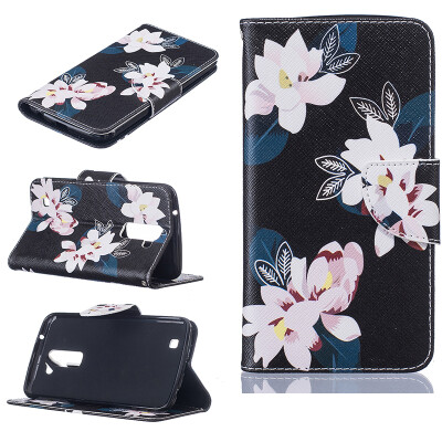 

Black lily Design PU Leather Flip Cover Wallet Card Holder Case for LG K10