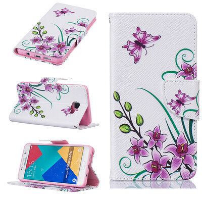 

Pink butterfly Design PU Leather Flip Cover Wallet Card Holder Case forSAMSUNG GALAXY A5 2016/A510