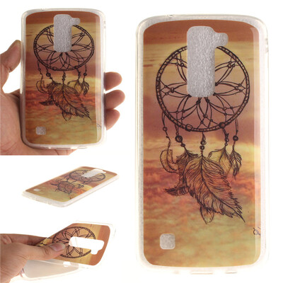 

Dreamcatcher Pattern Soft Thin TPU Rubber Silicone Gel Case Cover for LG K8