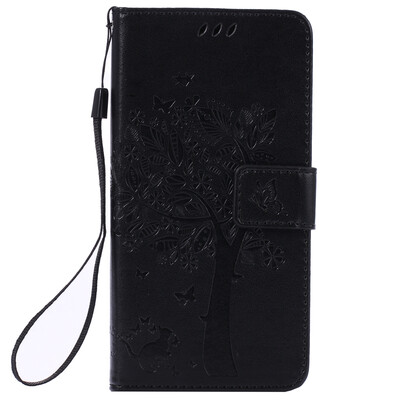 

Black Tree Design PU Leather Flip Cover Wallet Card Holder Case for SONY Z3