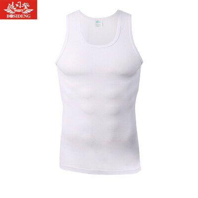 

Jingdong supermarket] Bosideng (BOSIDENG) vest male BJN78031 cotton laika men's vest breathable bottoming shirt single piece of white