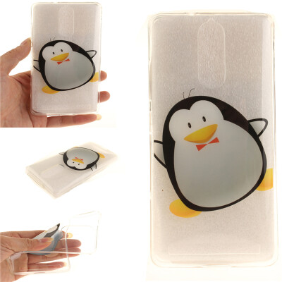 

Cartoon penguin Pattern Soft Thin TPU Rubber Silicone Gel Case Cover for Lenovo K5 Note