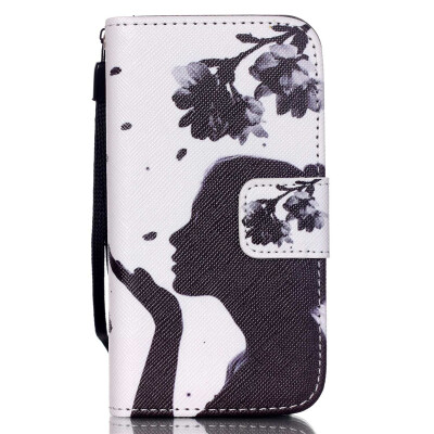 

Girl Design PU Leather Flip Cover Wallet Card Holder Case for SAMSUNG S6EDGE