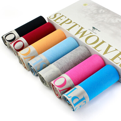 

Jingdong Supermarket] seven wolves (SEPTWOLVES) underwear male modal waist men's flat pants dazzle pants blossom mixes 95040 7 installed l