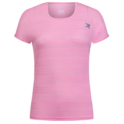 

[Jingdong Supermarket] Xtep (XTEP) Women's Sports T-shirt light and breathable running short-sleeved T-shirt 883128019009 rose red