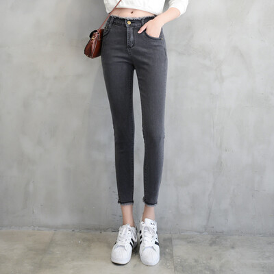 

VIVAHEART High Waist Jeans Pants Nose Pants Leggings Forks Pants Women's Pants VWKN173340 Gray 29