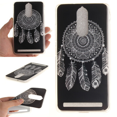 

Black wind chimes Pattern Soft Thin TPU Rubber Silicone Gel Case Cover for Lenovo K5 Note