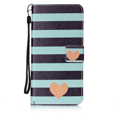 

Blue Stripes Дизайн PU кожа флип Обложка Кошелек для карты памяти чехол для Apple iPhone 7 Plus