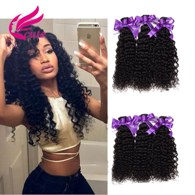 

Best 8A Grade Virgin Hair Kinky Curly 3 Bundles Virgin Hair Curly Wave 100gp Brazilian Human Hair Weave