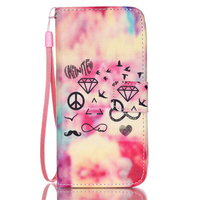 

Clouds Design PU Leather Flip Cover Wallet Card Holder Case for HUAWEI P8LITE