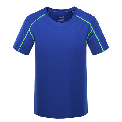 

Fugui bird (FUGUINIAO) outdoor quick-drying men and women models short-sleeved fast-drying t-shirt sports perspiration stretch running fast dry clothes 17092FGT008 male Po Lan 3XL