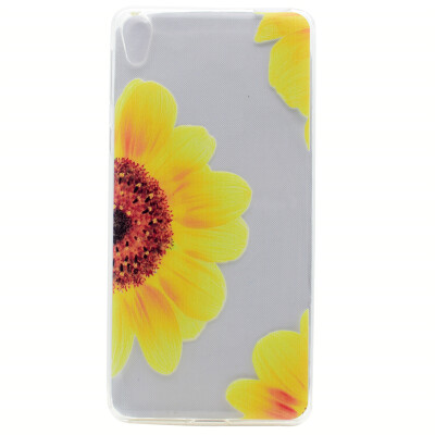 

Sunflower Pattern Soft Thin TPU Rubber Silicone Gel Case Cover for Sony Xperia E5