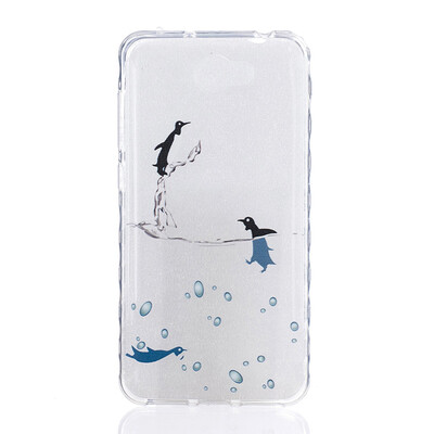 

Small dolphins Pattern Soft Thin TPU Rubber Silicone Gel Case Cover for HUAWEI Y5 II