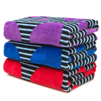 

Matt towel home textiles cotton yarn-dyed thick arms thick purple towel towel 3 loaded red / blue / brown 110g / article 34 * 72cm