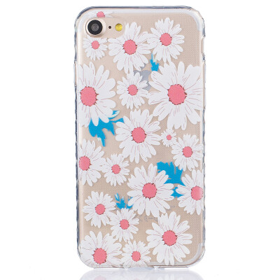 

Big chrysanthemum Pattern Soft Thin TPU Rubber Silicone Gel Case Cover for IPHONE 7