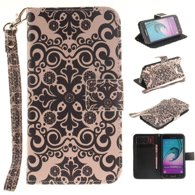 

Palace flower Design PU Leather Flip Cover Wallet Card Holder Case for SAMSUNG GALAXY J3 2016 J310