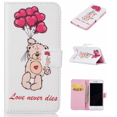 

Balloon and bear Design PU Leather Flip Cover Wallet Card Holder Case for IPHONE 7 4.7 inch