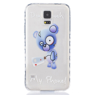 

Blue bear Pattern Soft Thin TPU Rubber Silicone Gel Case Cover for SAMSUNG GALAXY S5