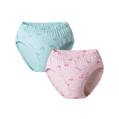 

Dizi (DICI) children's cotton underwear girls in the big children's baby children's clothing girls girls triangular corner angle shorts 4C010B0 pink flowers blue flowers 140