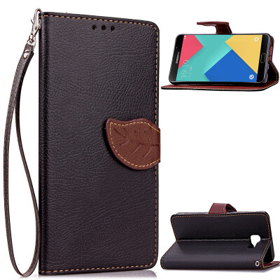 

Black Design PU Leather Flip Cover Wallet Card Holder Case for Samsung Galaxy A9/A9000