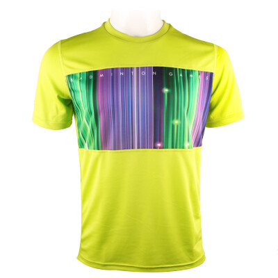 

YONEX YONEX badminton sweater sportswear couple short sleeve round neck T-shirt male 115037BCR lime green l