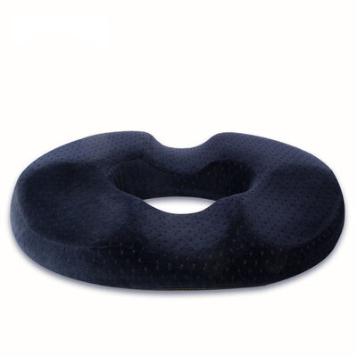 

Flying Feitian autumn&winter thickened office tail caudal hemorrhoids cushion postoperative prostate pregnant women postpartum cushion hollow breathable cushion seat cushion double U tank navy