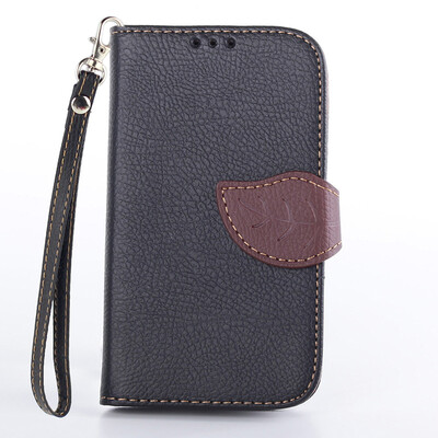 

Black Design PU Leather Flip Cover Wallet Card Holder Case for Nokia Lumia 520
