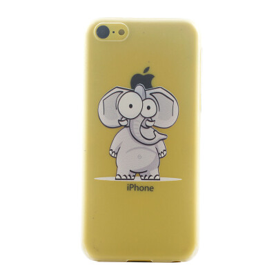 

Elephant Pattern Soft Thin TPU Rubber Silicone Gel Case Cover for IPHONE 5C