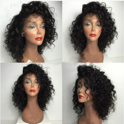 

Glueless Lace Front Wigs For Black Women Curly Lace Wig Brazilian Lace Front Human Hair Curly Wigs With Baby Hair